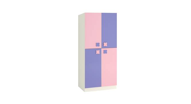 Darmine Wardrobe (Matte Laminate Finish, English Pink - Persian Lilac) by Urban Ladder - Front View Design 1 - 393545