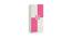 Darmine Wardrobe (Matte Laminate Finish, Ivory - Barbie Pink) by Urban Ladder - Front View Design 1 - 393546