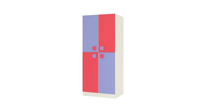 Darmine Wardrobe (Matte Laminate Finish, Persian Lilac - Strawberry Pink) by Urban Ladder - Front View Design 1 - 393552