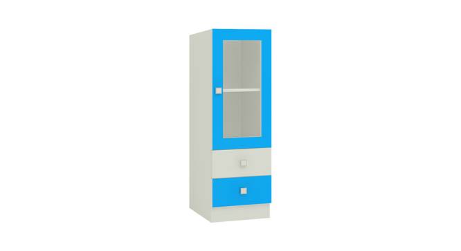 Regalia Bookshelf cum Storage Unit (Matte Laminate Finish, Azure Blue) by Urban Ladder - Front View Design 1 - 393559
