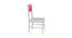 Lavista Study Chair (Strawberry Pink, Painted Finish) by Urban Ladder - Rear View Design 1 - 393567