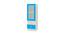 Regalia Bookshelf cum Storage Unit (Matte Laminate Finish, Azure Blue) by Urban Ladder - Rear View Design 1 - 393570