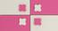 Darmine Wardrobe (Matte Laminate Finish, Ivory - Barbie Pink) by Urban Ladder - Design 1 Side View - 393572