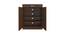 Alana Shoe Rack (Matte Laminate Finish, Coffee Walnut) by Urban Ladder - Design 1 Side View - 393579