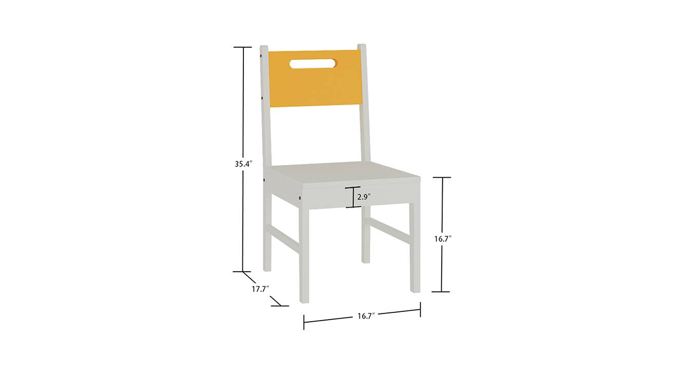 Lyra study chair mango yellow 6