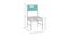 Lavista Study Chair (Misty Turquoise, Painted Finish) by Urban Ladder - Design 1 Close View - 393598