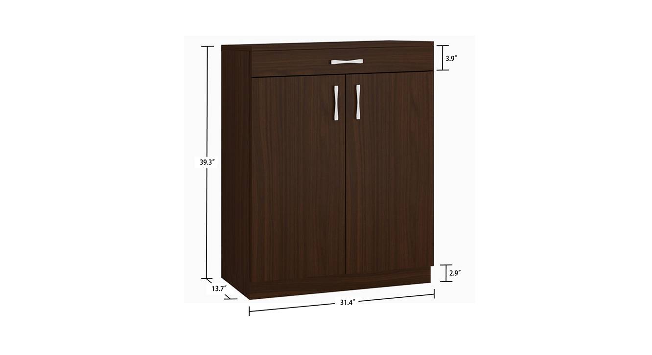 Mallory shoe rack coffee walnut 6