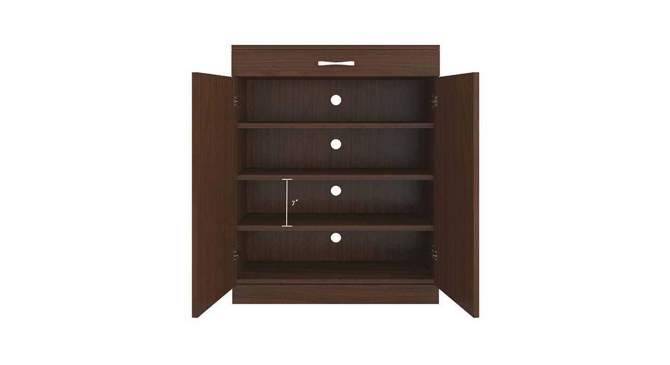 Mallory shoe rack coffee walnut 7