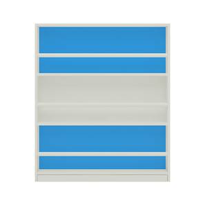 Bookshelf Design Kelsey Bookshelf (Matte Laminate Finish, Azure Blue)