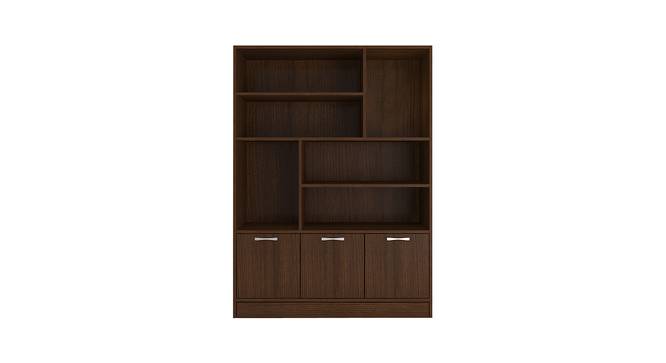 Angelica Bookshelf cum Display Unit (Matte Laminate Finish, Coffee Walnut) by Urban Ladder - Cross View Design 1 - 393642