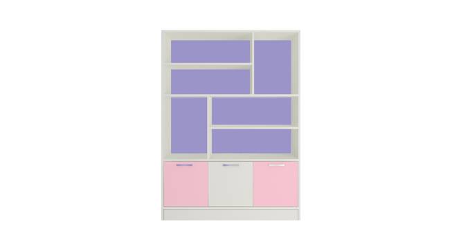 Renata Bookshelf cum Storage Unit (Matte Laminate Finish, English Pink - Persian Lilac) by Urban Ladder - Cross View Design 1 - 393644