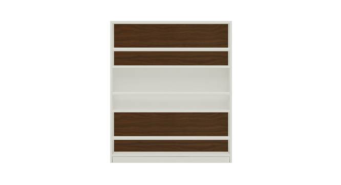 Mystica Bookshelf (Matte Laminate Finish, Ivory - Coffee Walnut) by Urban Ladder - Cross View Design 1 - 393645