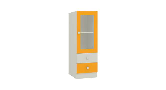 Regalia Bookshelf cum Storage Unit (Matte Laminate Finish, Mango Yellow) by Urban Ladder - Front View Design 1 - 393656