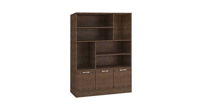 Angelica Bookshelf cum Display Unit (Matte Laminate Finish, Tawny Cambric) by Urban Ladder - Front View Design 1 - 393658