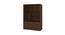 Angelica Bookshelf cum Display Unit (Matte Laminate Finish, Coffee Walnut) by Urban Ladder - Rear View Design 1 - 393677