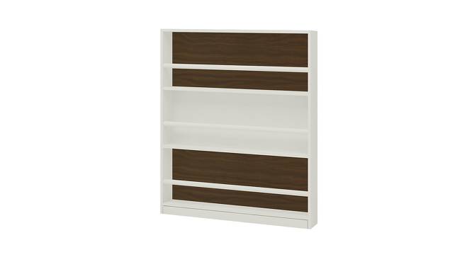 Mystica Bookshelf (Matte Laminate Finish, Ivory - Coffee Walnut) by Urban Ladder - Rear View Design 1 - 393680