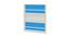 Kelsey Bookshelf (Matte Laminate Finish, Azure Blue) by Urban Ladder - Rear View Design 1 - 393681