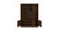 Angelica Bookshelf cum Display Unit (Matte Laminate Finish, Coffee Walnut) by Urban Ladder - Design 1 Side View - 393693
