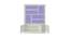 Renata Bookshelf cum Storage Unit (Matte Laminate Finish, English Pink - Persian Lilac) by Urban Ladder - Design 1 Side View - 393695