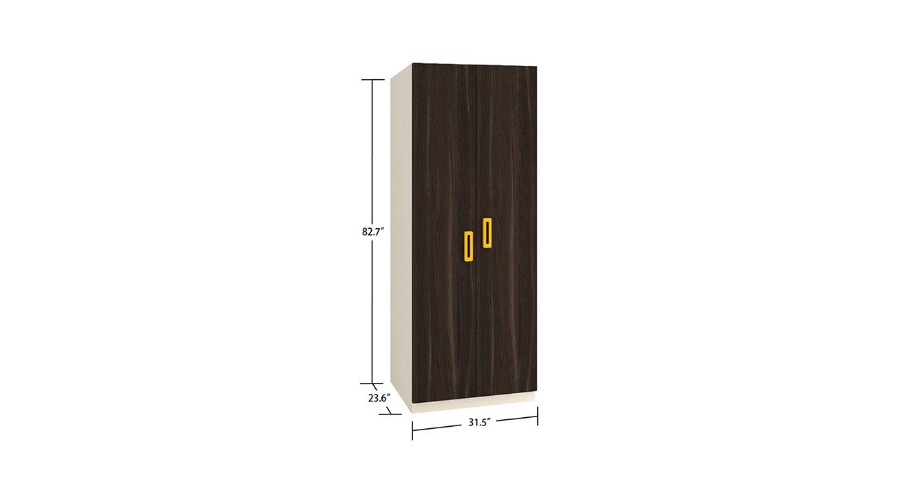 Miranda wardrobe spanish chestnut mango yellow 6