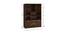 Angelica Bookshelf cum Display Unit (Matte Laminate Finish, Coffee Walnut) by Urban Ladder - Design 1 Close View - 393706