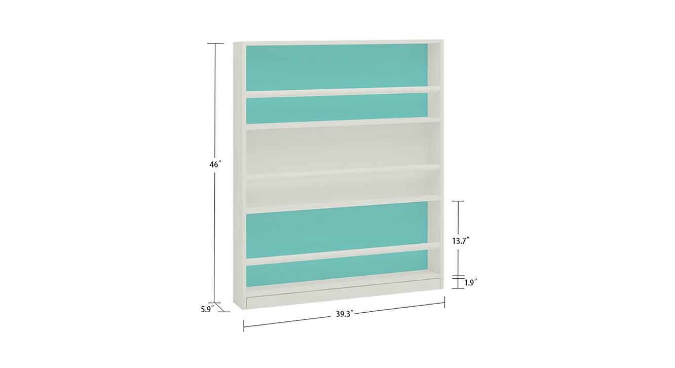 Mystica open bookshelf misty turquoise misty turquoise 6