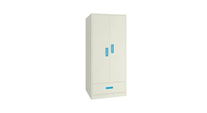 Palencia Wardrobe (Matte Laminate Finish, Azure Blue) by Urban Ladder - Front View Design 1 - 393756