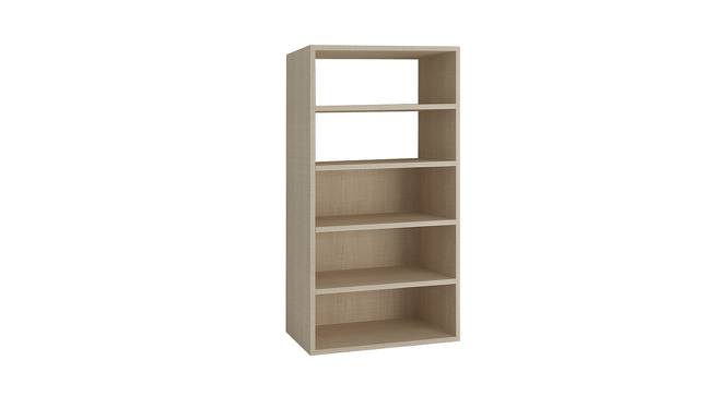 Cecelia Bookshelf cum Display Unit (Matte Laminate Finish, Bronze Cambric) by Urban Ladder - Front View Design 1 - 393766