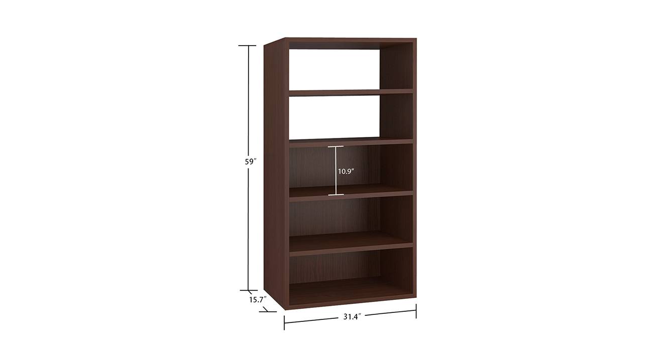 Odessa bookshelf coffee walnut 6