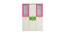 Lara Wardrobe (Matte Laminate Finish, Barbie Pink - Verdant Green) by Urban Ladder - Cross View Design 1 - 393845