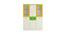 Lara Wardrobe (Matte Laminate Finish, Mango Yellow - Verdant Green) by Urban Ladder - Cross View Design 1 - 393846