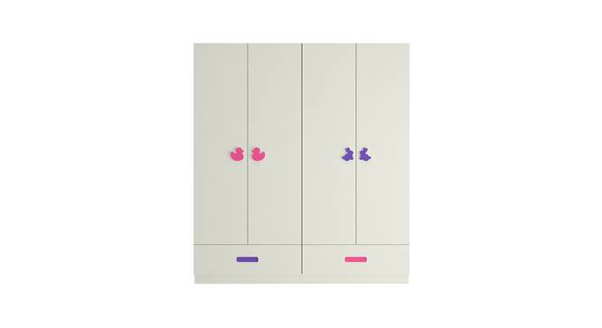 Palencia Wardrobe (Matte Laminate Finish, Barbie Pink - Lavender Purple) by Urban Ladder - Cross View Design 1 - 393850