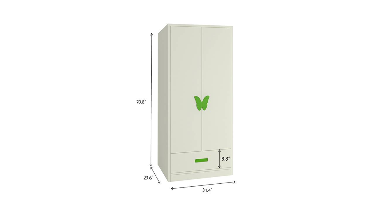 Renata kids wardrobe verdant green 6