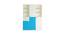 Arcadia Wardrobe (Matte Laminate Finish, Azure Blue - Light Orange) by Urban Ladder - Cross View Design 1 - 393943