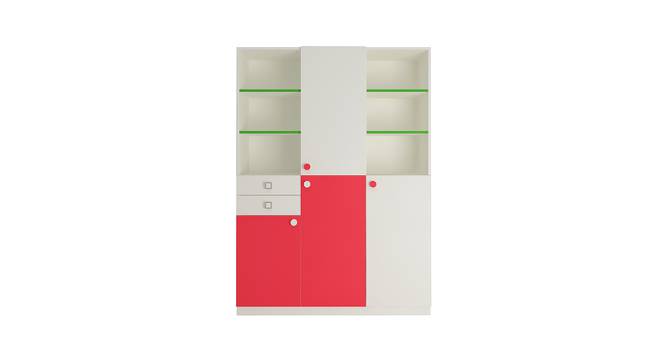 Arcadia Wardrobe (Matte Laminate Finish, Strawberry Pink - Verdant Green) by Urban Ladder - Cross View Design 1 - 393944