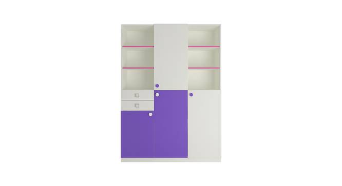 Arcadia Wardrobe (Matte Laminate Finish, Lavender Purple - Barbie Pink) by Urban Ladder - Cross View Design 1 - 393945