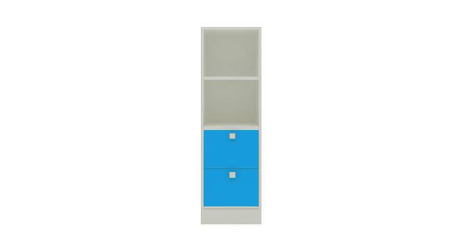 Kylee Bookshelf cum Storage Unit (Matte Laminate Finish, Azure Blue) by Urban Ladder - Cross View Design 1 - 393948
