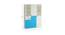 Arcadia Wardrobe (Matte Laminate Finish, Azure Blue - Light Orange) by Urban Ladder - Design 1 Close View - 393998