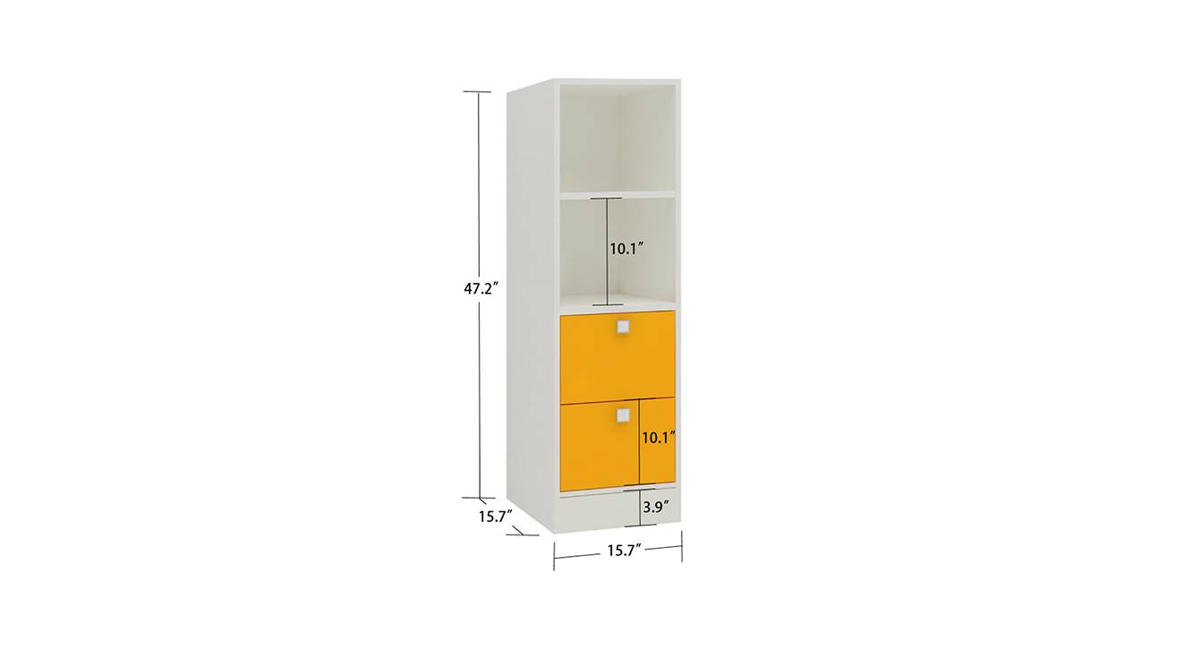 Tiara bookshelf mango yellow 6
