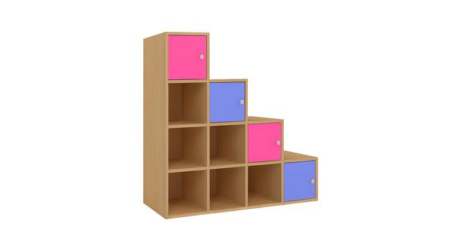 Lyra Storage Cabinet (Matte Laminate Finish, Barbie Pink - Persian Lilac) by Urban Ladder - Front View Design 1 - 394039
