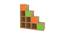 Lyra Storage Cabinet (Matte Laminate Finish, Light Orange - Verdant Green) by Urban Ladder - Rear View Design 1 - 394048