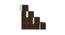 Lyra Bookshelf cum Display Unit (Matte Laminate Finish, Ivory - Coffee Walnut) by Urban Ladder - Design 1 Side View - 394053