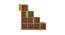 Lyra Storage Cabinet (Matte Laminate Finish, Light Orange - Verdant Green) by Urban Ladder - Design 1 Side View - 394056