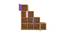 Lyra Storage Cabinet (Matte Laminate Finish, Lavender Purple - English Pink) by Urban Ladder - Design 1 Side View - 394057