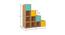 Lyra Storage Cabinet (Matte Laminate Finish, Misty Turquoise - Mango Yellow) by Urban Ladder - Design 1 Close View - 394063