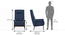 Milo Wing Chair (Lapis Blue) by Urban Ladder - Image 1 Design 1 - 