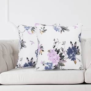 Cushion Cover Design Arian Cushion Cover - Set of 2 (30 x 30 cm  (12" X 12") Cushion Size, Purple & White)
