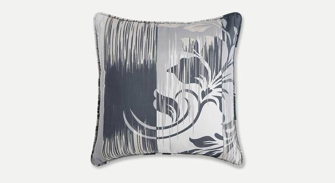 Anthony Cushion Cover - Set of 2 (Grey, 51 x 51 cm  (20" X 20") Cushion Size) by Urban Ladder - Front View Design 1 - 394138