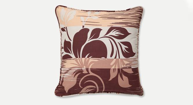 Anthony Cushion Cover - Set of 2 (Brown, 51 x 51 cm  (20" X 20") Cushion Size) by Urban Ladder - Front View Design 1 - 394139
