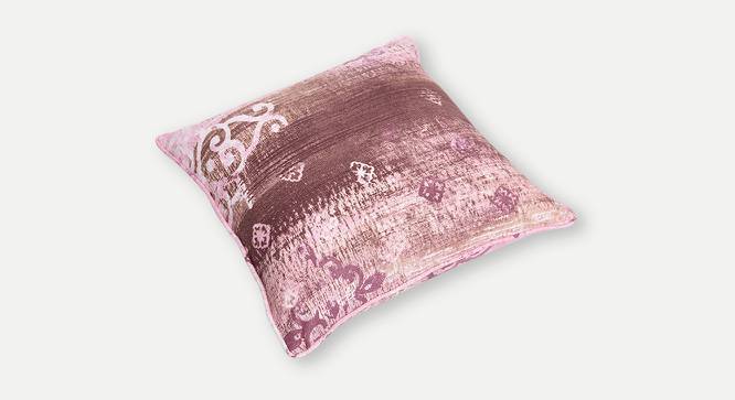 Aubree Cushion Cover - Set of 2 (41 x 41 cm  (16" X 16") Cushion Size, White & Pink) by Urban Ladder - Cross View Design 1 - 394146